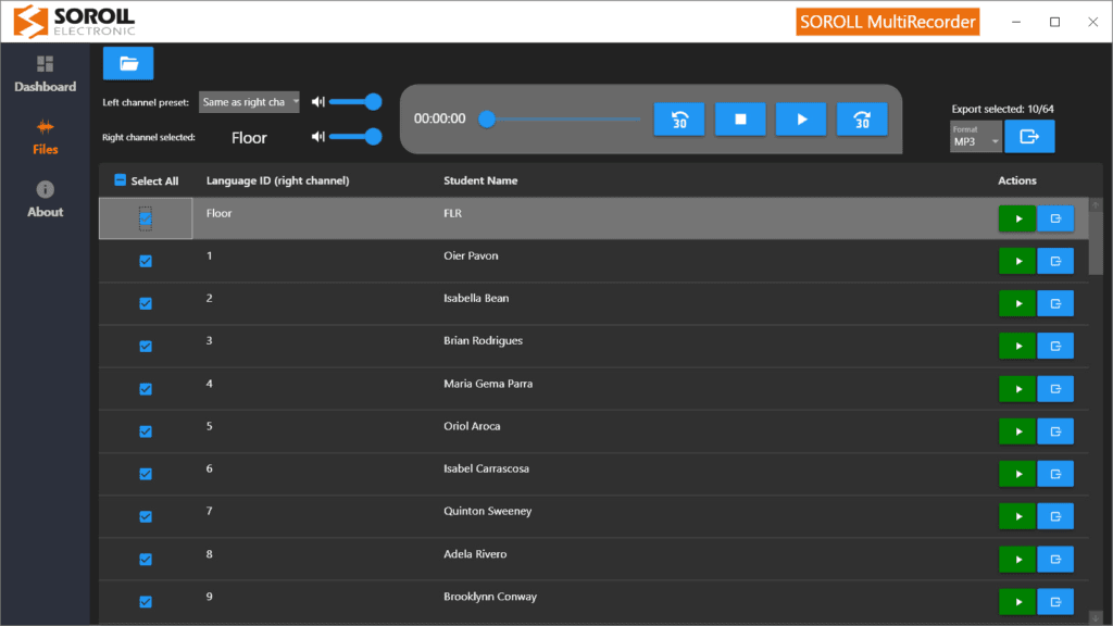 Grabador multipista ASIO Dante